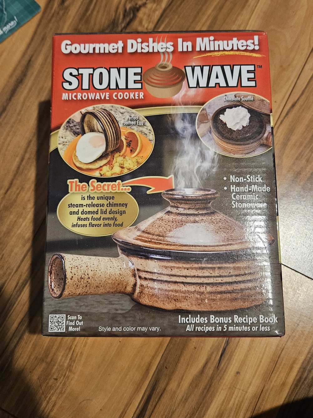 Microwave Cooker - Brown Ceramic Microwave Stonepot (A-46)